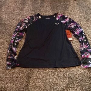 Fila long sleeve wicking shirt
